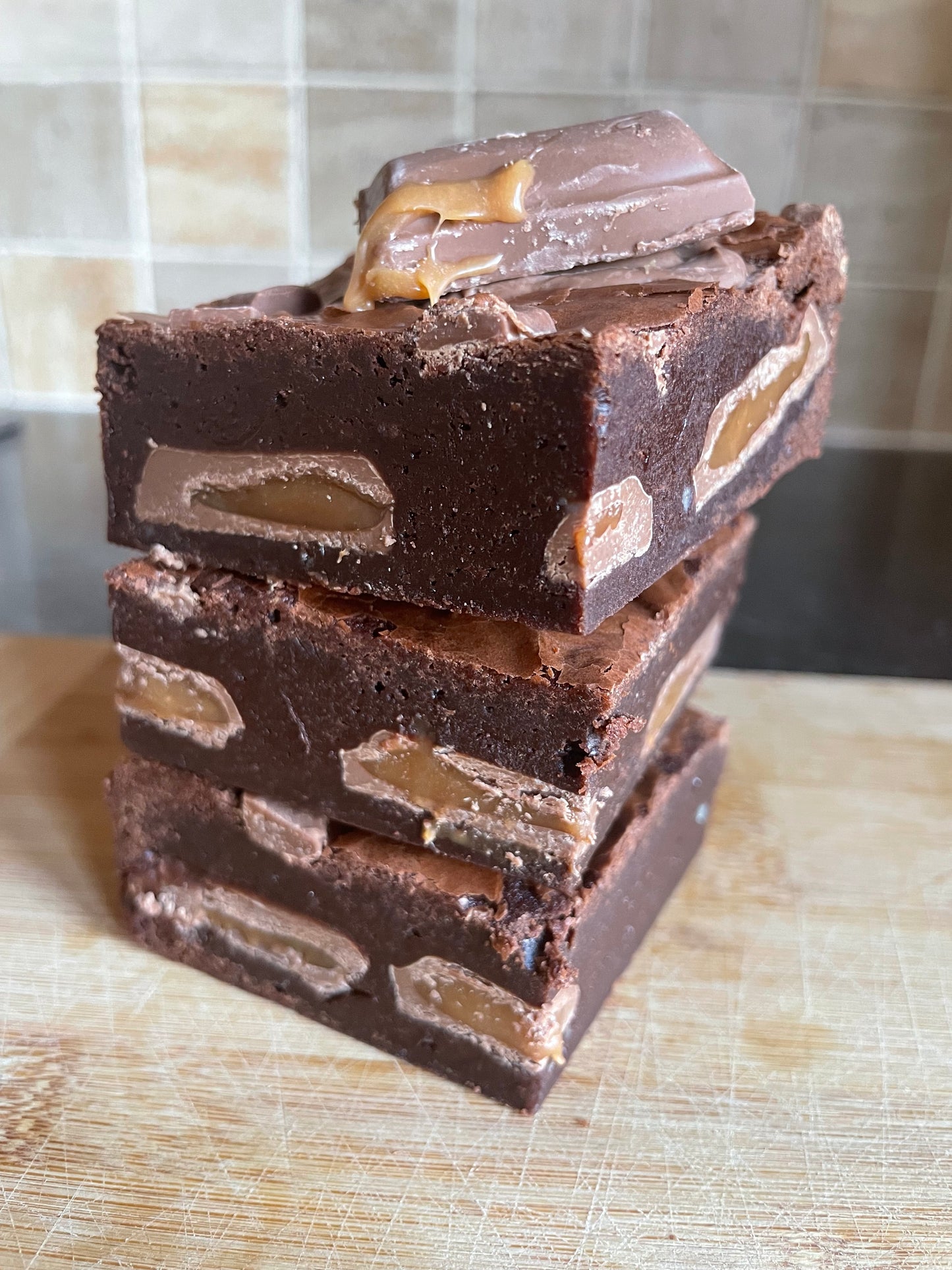 Galaxy Caramel brownies