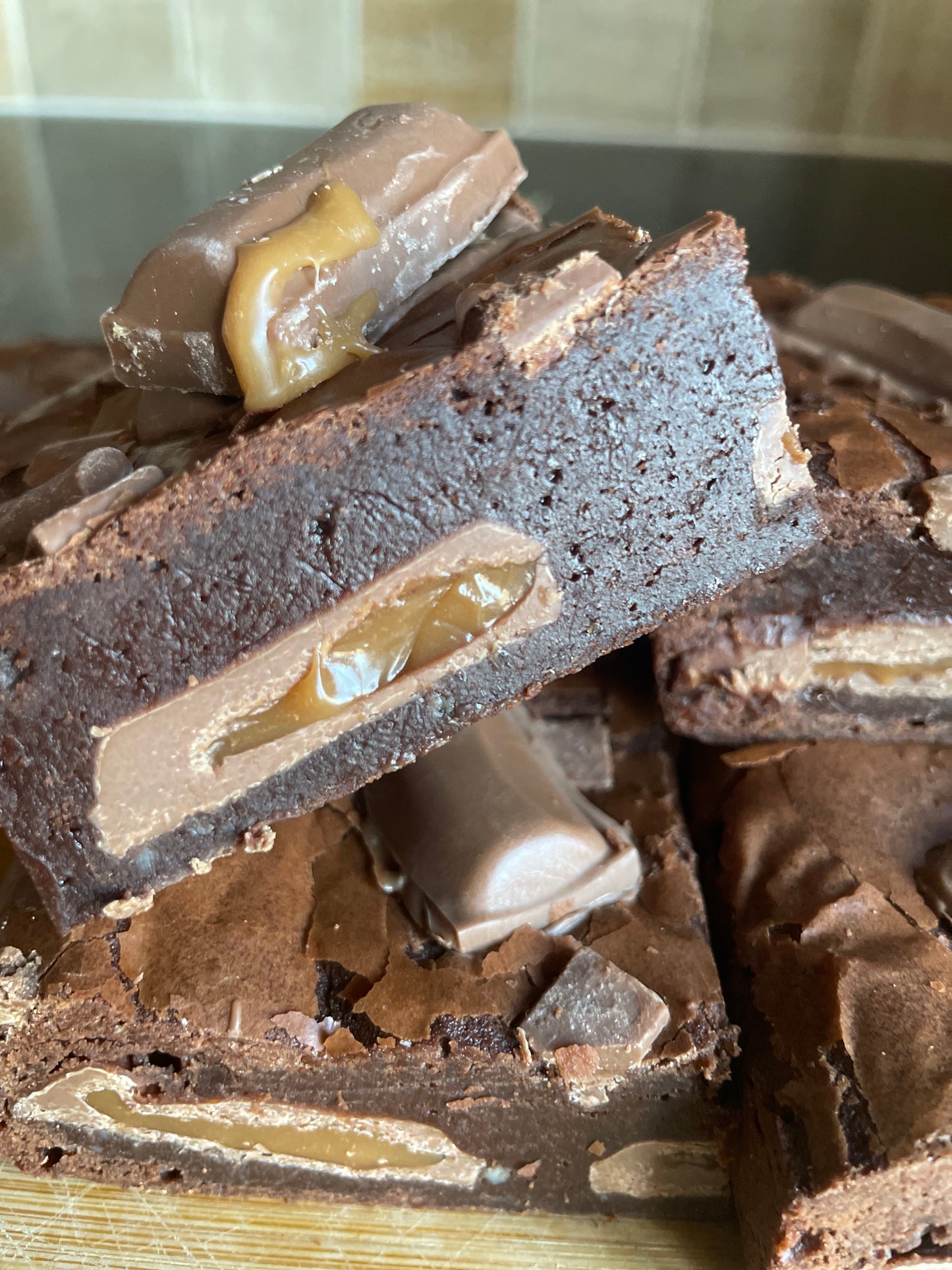 Galaxy Caramel brownies