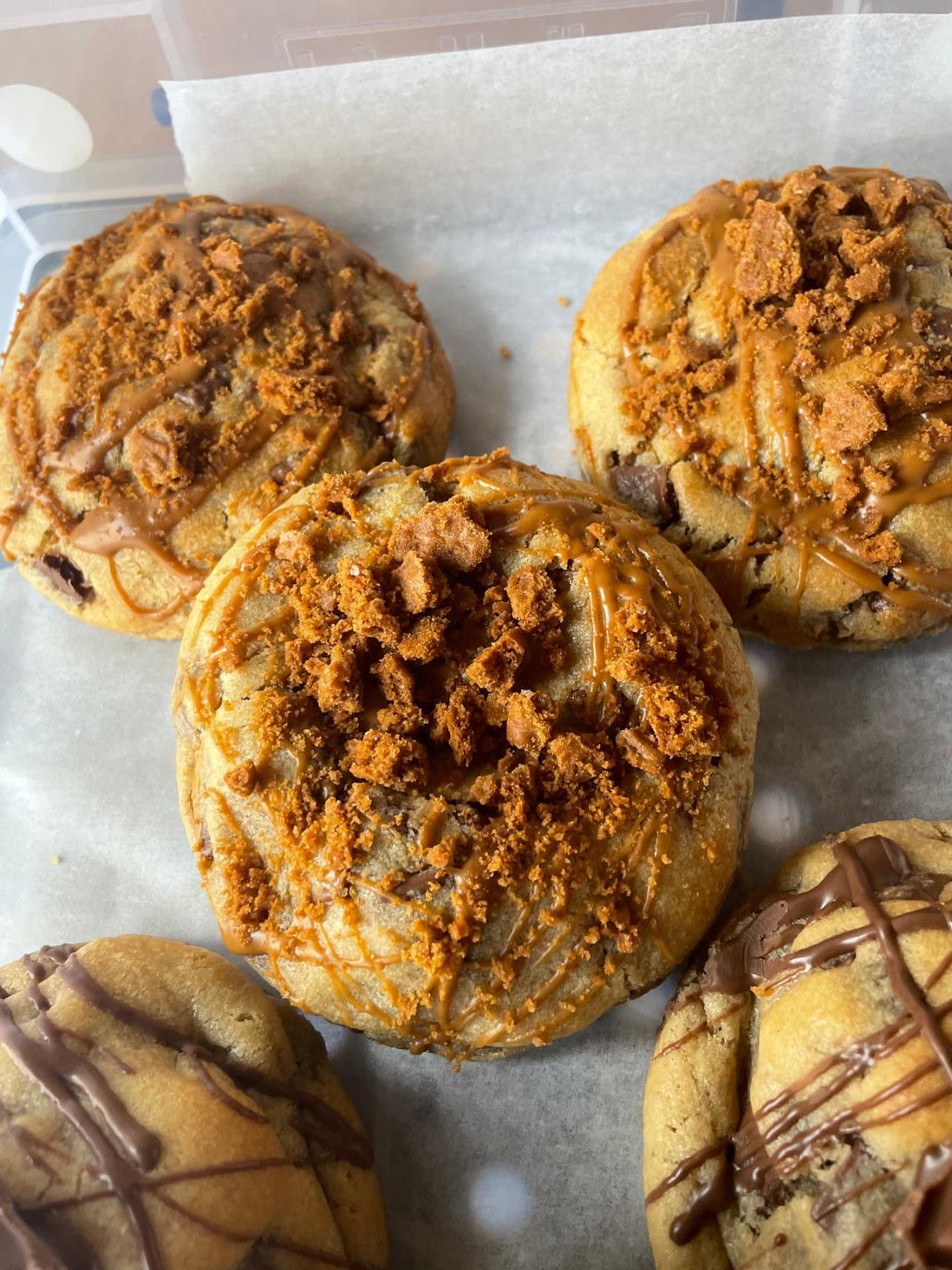 Biscoff Stuffed Cookie