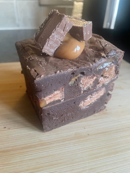 Mars Bar Caramel brownies