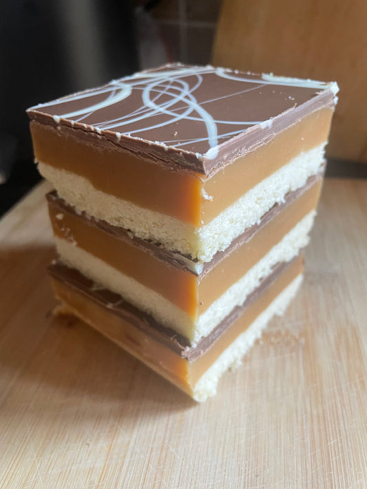 Classic style millionaire shortbread